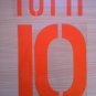 TOTTI 10 AS ROMA BLACK 2003 2004 NAME NUMBER SET NAMESET KIT PRINT NUMBERING