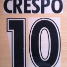 CRESPO 10 SS LAZIO HOME 2000 2002 NAME NUMBER SET NAMESET KIT PRINT NUMBERING