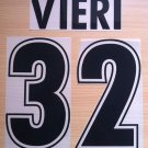 VIERI 32 SS LAZIO HOME 1998 1999 NAME NUMBER SET NAMESET KIT PRINT NUMBERING