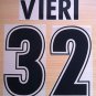 VIERI 32 SS LAZIO HOME 1998 1999 NAME NUMBER SET NAMESET KIT PRINT NUMBERING