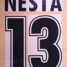 NESTA 13 SS LAZIO HOME 1998 2002 NAME NUMBER SET NAMESET KIT PRINT NUMBERING