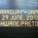 MATCH DETAILS PARAGUAY VS JAPAN JUNE 29 WORLD CUP SOUTH AFRICA 2010 PRINT GOLD