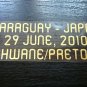MATCH DETAILS PARAGUAY VS JAPAN JUNE 29 WORLD CUP SOUTH AFRICA 2010 PRINT GOLD