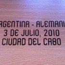 MATCH DETAILS ARGENTINA VS NIGERIA 12 JUNE WORLD CUP SOUTH AFRICA 2010 PRINT