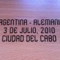 MATCH DETAILS ARGENTINA VS NIGERIA 12 JUNE WORLD CUP SOUTH AFRICA 2010 PRINT