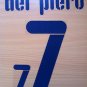 ALESSANDRO DEL PIERO 7 ITALY AWAY WC 2010 NAME NUMBER SET NAMESET KIT PRINT