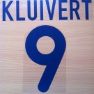 PATRICK KLUIVERT 9 BARCELONA AWAY 2001 2002 NAME NUMBER SET NAMESET KIT PRINT