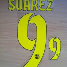 LUIS SUAREZ 9 BARCELONA HOME 2014 2015 NAME NUMBER SET NAMESET KIT PRINT