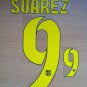 LUIS SUAREZ 9 BARCELONA HOME 2014 2015 NAME NUMBER SET NAMESET KIT PRINT
