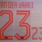 VAN DER VAART 23 HOLLAND away 2014 2015 NAME NUMBER SET NAMESET KIT PRINT FOOTBALL