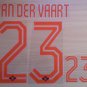VAN DER VAART 23 HOLLAND away 2014 2015 NAME NUMBER SET NAMESET KIT PRINT FOOTBALL