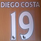 DIEGO COSTA 19 CHELSEA CFC HOME 2014 2015 NAME NUMBER SET NAMESET KIT PRINT FOOTBALL
