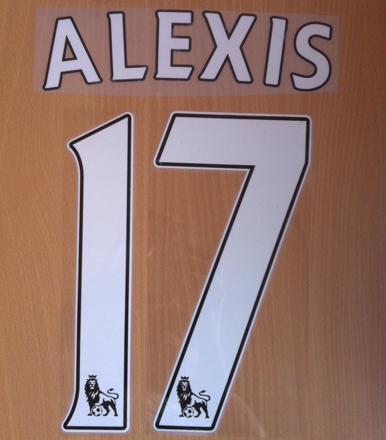 ALEXIS SANCHEZ 17 ARSENAL AFC HOME 2014 2015 NAME NUMBER ...