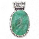 20 Gms EMERALD & Sterling 925 Silver Artisan Pendant  DTP-1012LT5