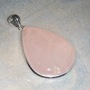 21 Gms Gorgeous Rose Quartz & Sterling 925 Silver Pendant  DTP-1007LT1
