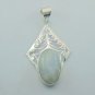 Handcrafted Stunning rainbow Moonstone  925 Silver Jewelry Pendant P-1103L5