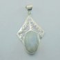 Handcrafted Stunning rainbow Moonstone  925 Silver Jewelry Pendant P-1103L5