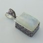 Highly Detailed Handmade rainbow Moonstone  925 Silver Jewelry Pendant P-1102L5