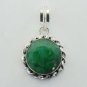 Dainty Piece of Art Handmade EMERALD 925 Silver Jewelry Pendant P-1101L5