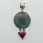 Wonderful  925 Silver Jewelry Pendant  With RUBY Labradorite  P-1100L5