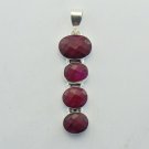 Very  Nice Lovely 925 Silver Jewelry Pendant Studded With RUBY  P-99L5