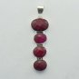 Very Nice Lovely 925 Silver Jewelry Pendant Studded With RUBY P-99L5