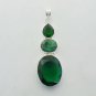 Beautiful Emerald Green Quartz  Sterling  Silver Jewelry  Pendant DTP-1094LT5