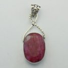 Lovely 20 gms 925 Sterling  Silver Pendant  Studded  with RUBY  DTP-1092LT5