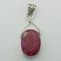 Lovely 20 gms 925 Sterling Silver Pendant Studded with RUBY DTP-1092LT5