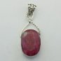 Lovely 20 gms 925 Sterling Silver Pendant Studded with RUBY DTP-1092LT5