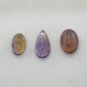 66 Carat Genuine AMETRINE Bio Color Gemstone 3pcs Lot Pear & Oval Shape DST24
