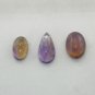 66 Carat Genuine AMETRINE Bio Color Gemstone 3pcs Lot Pear & Oval Shape DST24