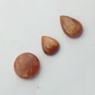91 Carat Elegent SUNSTONE Gemstone Sparkling 3 Pcs Lot Oval & Round Shaped DST18