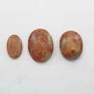 164 Carat Gorgeous SUNSTONE Gemstone Sparkling Color 3 Pcs Lot Oval Shaped DST17
