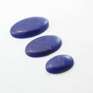 226 Carat Genuine Lapis Lazuli Blue Color Gemstone 3 Pcs Oval Far Size DST16