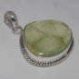 Lovely Sterling  Silver Antique Style Pendant  with PRENHNITE  DTP-65LT5