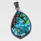 Very Beautiful Sterling Silver Jewelry pandent With DICHROIC GLASS P-60L5