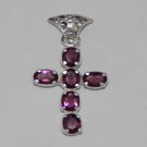 Lovely RODOGARNET HYDRO 925 Silver Jewelry Artisan Pendant P-51L5