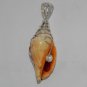 Beautiful SHELL SHUNK KODI & PEARL 925 Silver Artisan Jewelry Pendant P-49L5