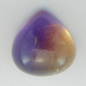 50 Cwt. Beautifyl Blue Yellow Shapded Natural Ametrine Cab 24x25mm Gemstone DST8
