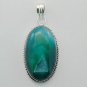 WOW! Fab Green Agate Drusy  Sterling Silver Jewelry Gemstone Pendant P-85 L1