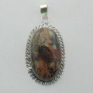 Very Nice Brown Jasper Artisan Sterling Silver Jewelry Gemstone Pendant P-83 L1