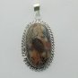 Very Nice Brown Jasper Artisan Sterling Silver Jewelry Gemstone Pendant P-83 L1