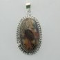 Very Nice Brown Jasper Artisan Sterling Silver Jewelry Gemstone Pendant P-83 L1