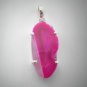 Lovely Pink Agate Drusy 925 Sterling Silver Jewelry Gemstone Pendant P-74 L1