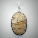 Lovely Picture Jasper 10gms 925 Silver Gemstone Jewelry Pendant P-71 L1