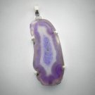 Lovely purple Agate Drusy Handmade 925 Silver Gemstone Jewelry Pendant P-67 L1
