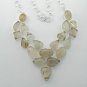 Nice YELLOW GOLDEN RUTILE Sterling 925 Silver Necklace 20" Adjustable N-27L7