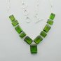 WOW! Lovely Peridot Hydro Sterling Silver jewelry Necklace 19" Adjustable N-23L4