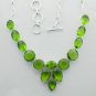Simply Stunning PERIDOT HYDRO  925 Silver jewelry Necklace 20" Adjustable N-16L4